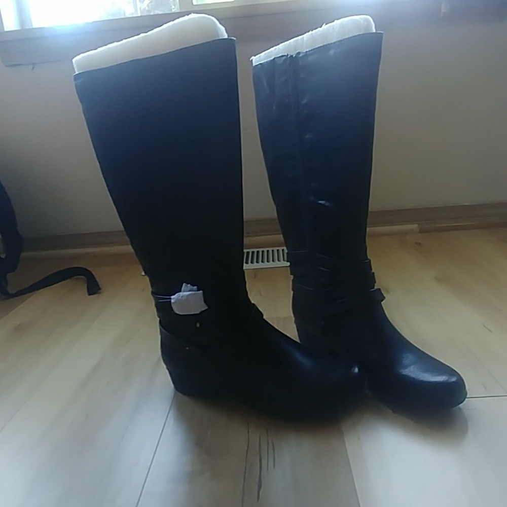Naturalsoul wide shaft riding boot